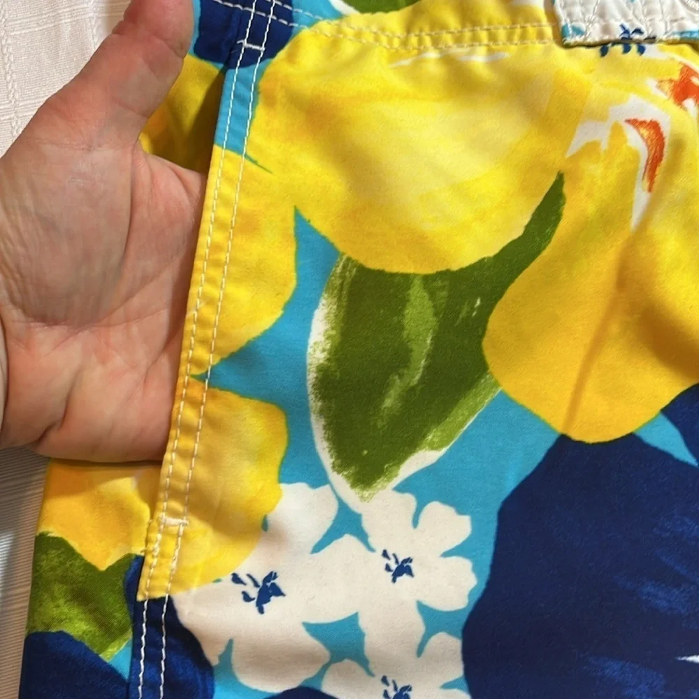 Abercrombie & Fitch Men's Bright Hawaiian Swim Board Shorts Size Small Beach - Picture 11 of 11
